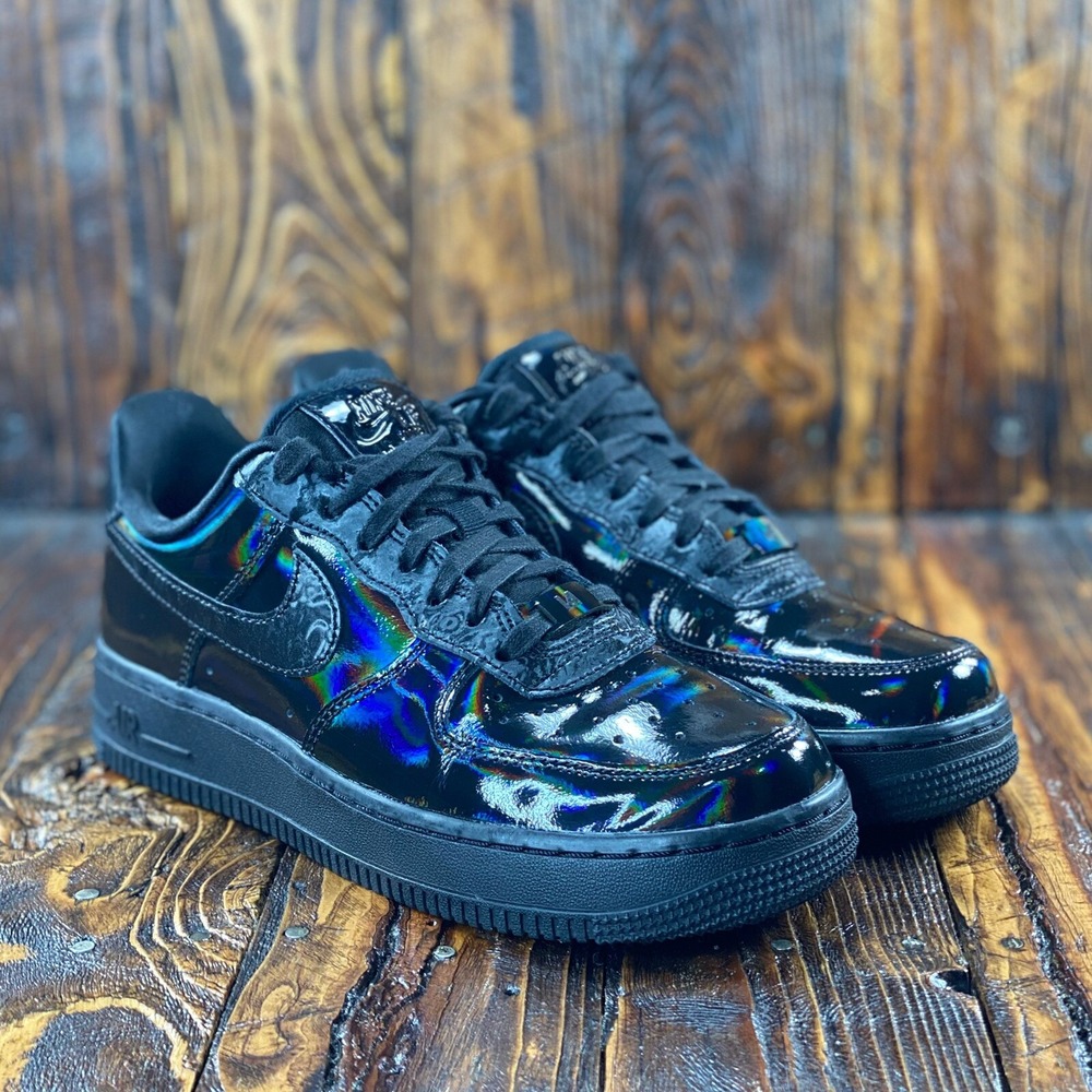 Nike AF1 Air Force 1 07 Luxe Women‎ Iridescent Pack 898889-009 Black Sz 5.5 Rare